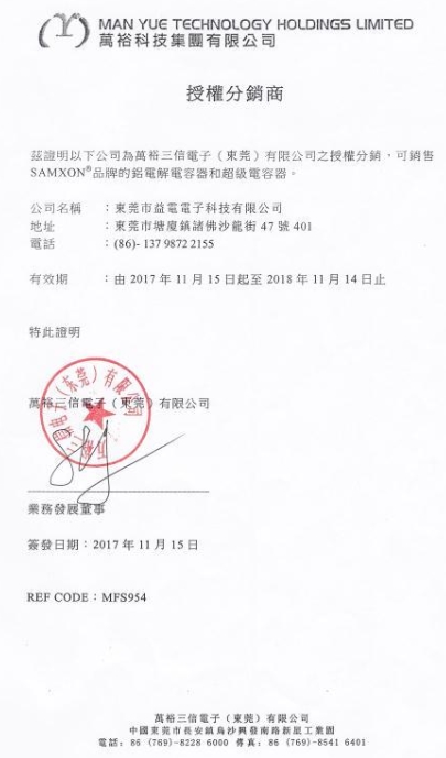萬裕SAMXON